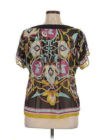 Nicole by Nicole Miller Short Sleeve Blouse (view 2)