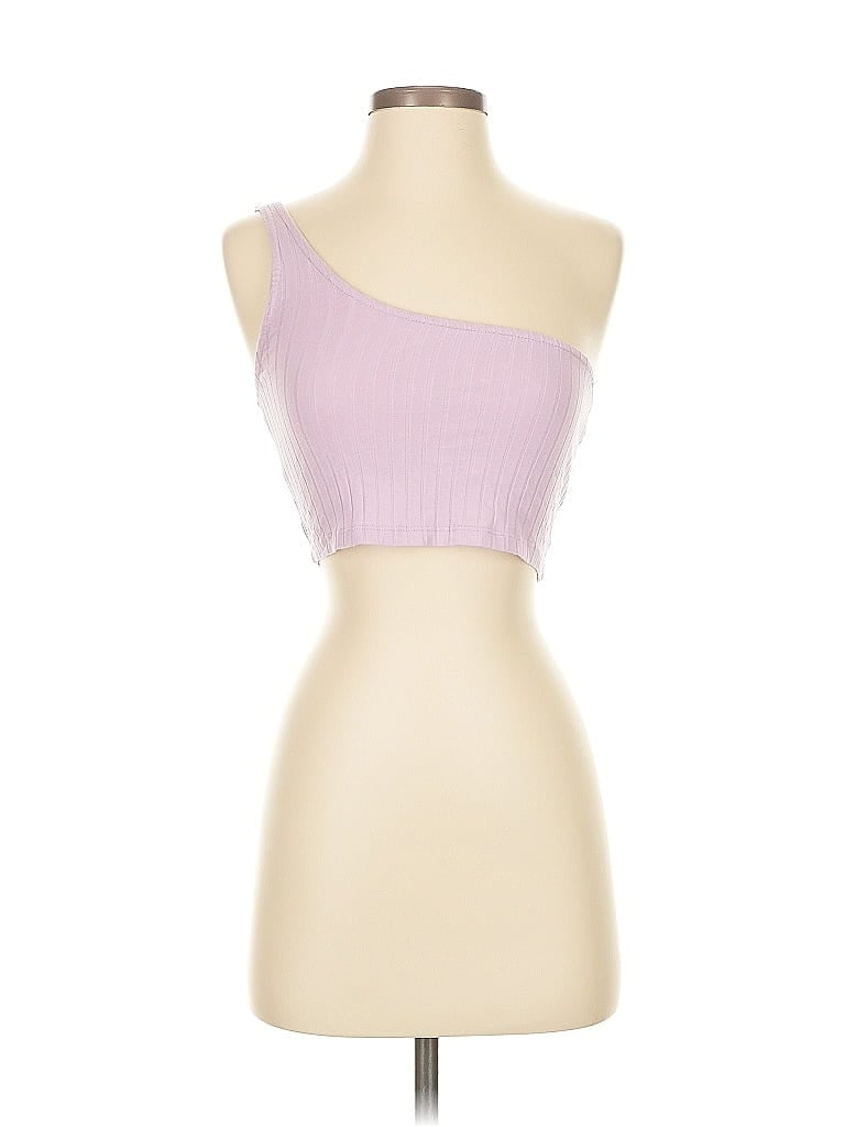 Pre-owned Out From Under Tube Top Pink One Shoulder Neckline Tops