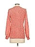 Kachel 100% Silk Red Long Sleeve Silk Top Size 0 - photo 2