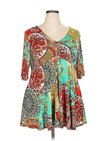 Honeyme 3/4 Sleeve Blouse (view 1)