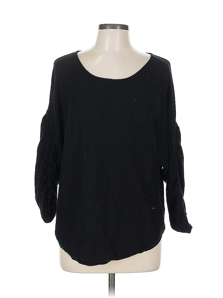 Pre-owned Max Studio Pullover Sweater In Black