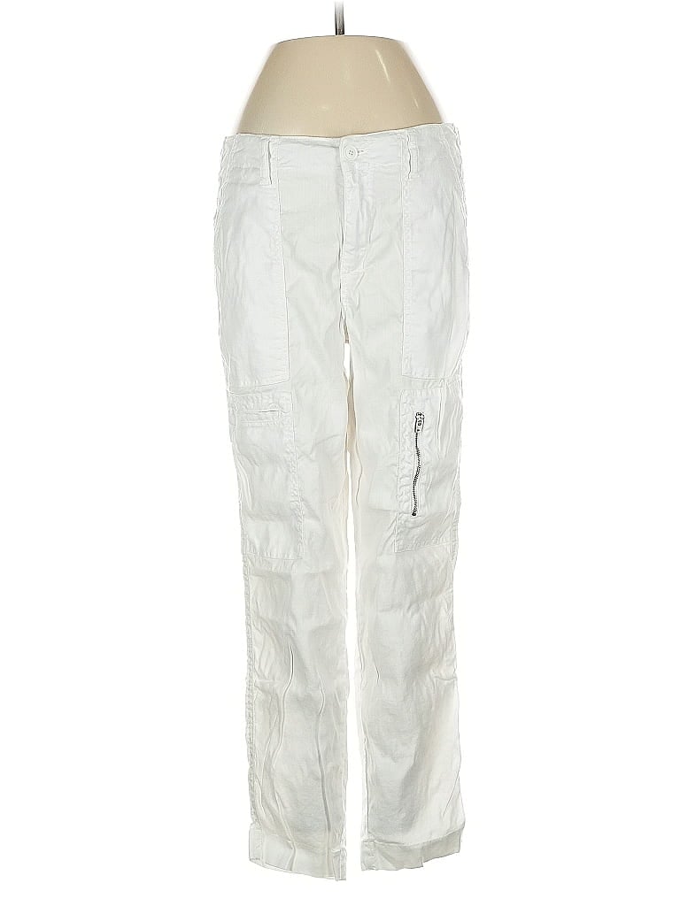 Pre-owned Level 99 Linen Pants In White
