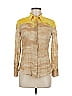 Prada Color Block Yellow Tan Vintage Button-Down Shirt Size EU (IT) 42 / US 6 - photo 1