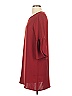 Everly 100% Polyester Solid Burgundy Casual Dress Size S - photo 5