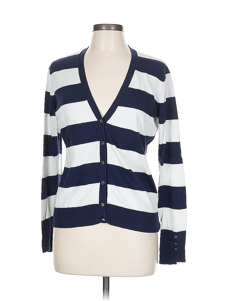 Pre-owned 7th Avenue Design Studio New York & Company Cardigan Sweater In Blue