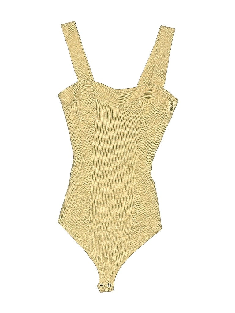 Pre-owned Abercrombie & Fitch Bodysuit In Yellow