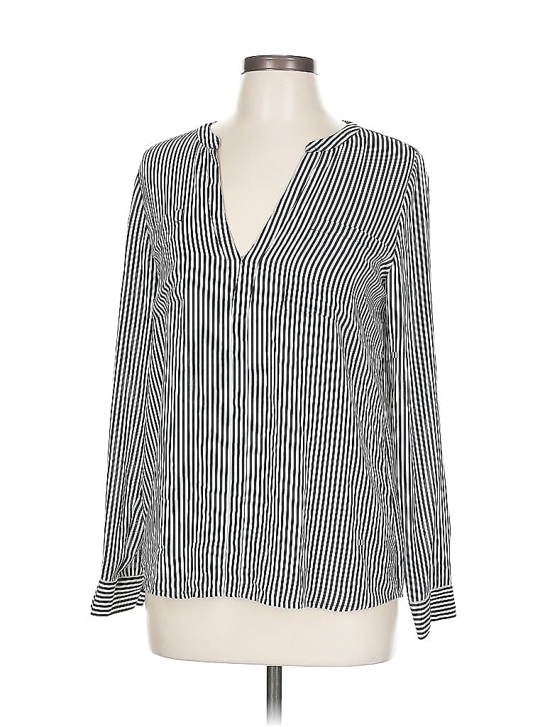 Inc International Concepts Long Sleeve Blouse In Gray