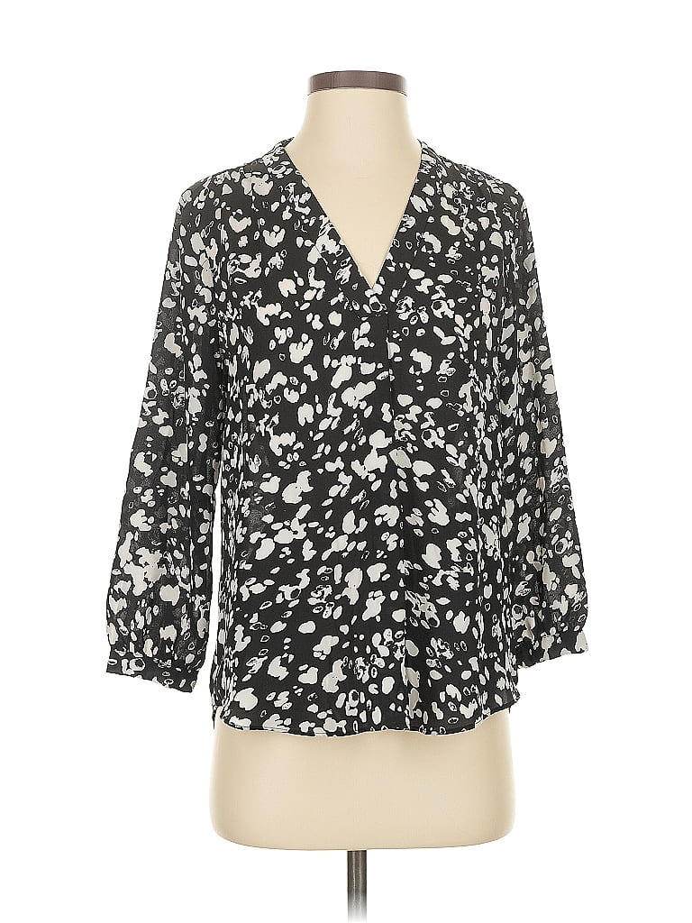 Pre-owned Vince Camuto 3/4 Sleeve Blouse In Black