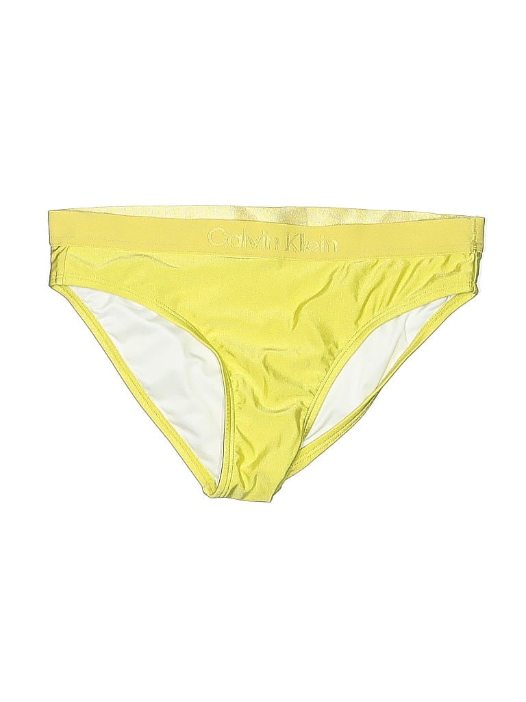 Pre-owned Calvin Klein Swimsuit Bottoms In Yellow