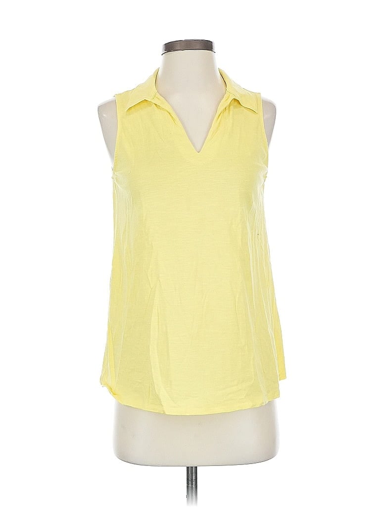 Click to view more detailed imagery on our partner's website Pre-owned Jjill Sleeveless T-shirt In Yellow