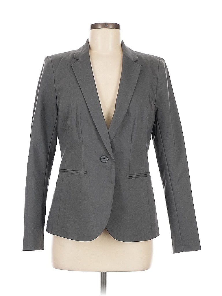 Pre-owned Assorted Brands Blazer Jacket In Gray