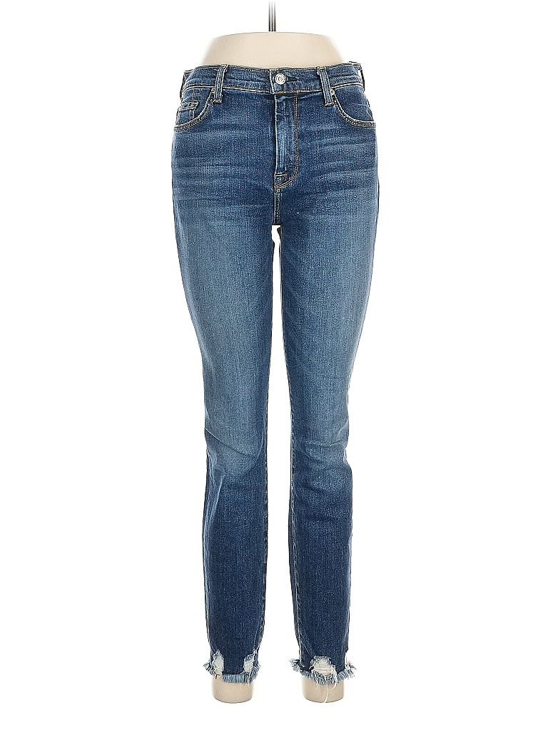 Pre-owned 7 For All Mankind Jeans In Blue