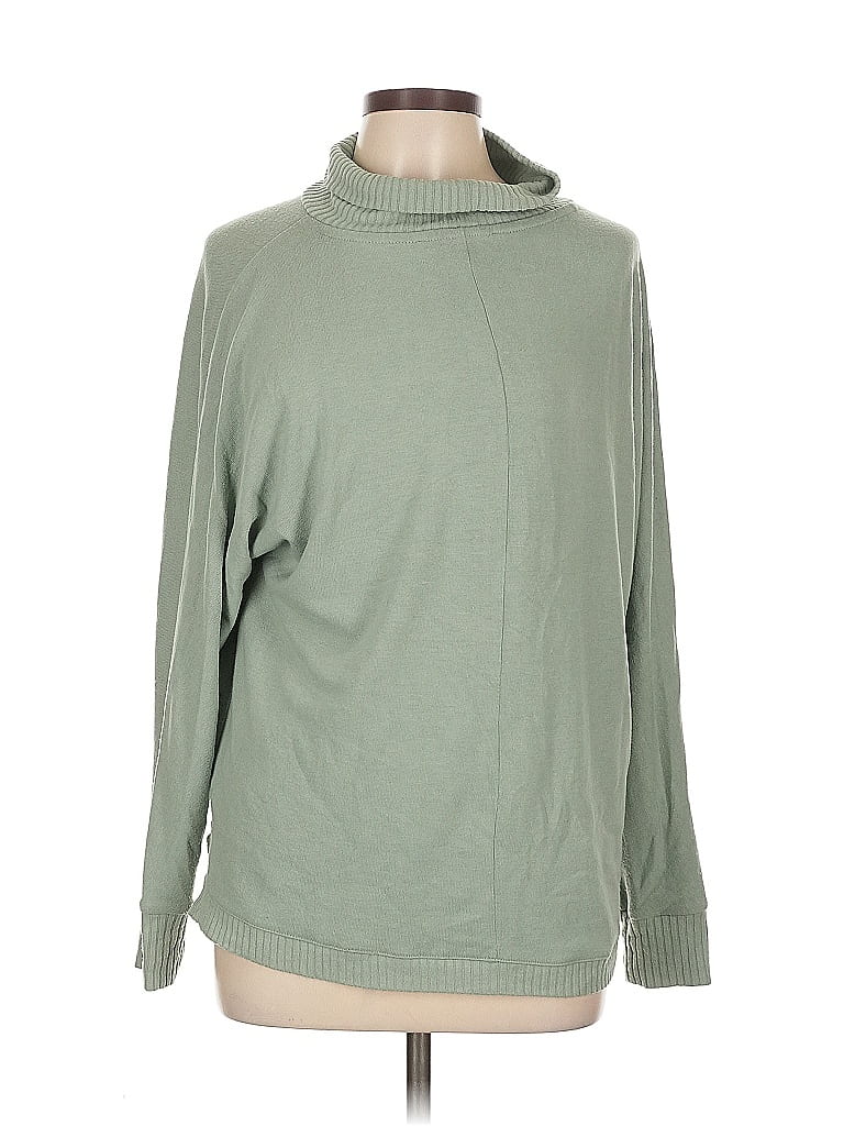 Pre-owned Ann Taylor Loft Turtleneck Sweater In Green