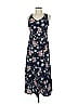 Assorted Brands 100% Rayon Floral Blue Casual Dress Size 7 - photo 1