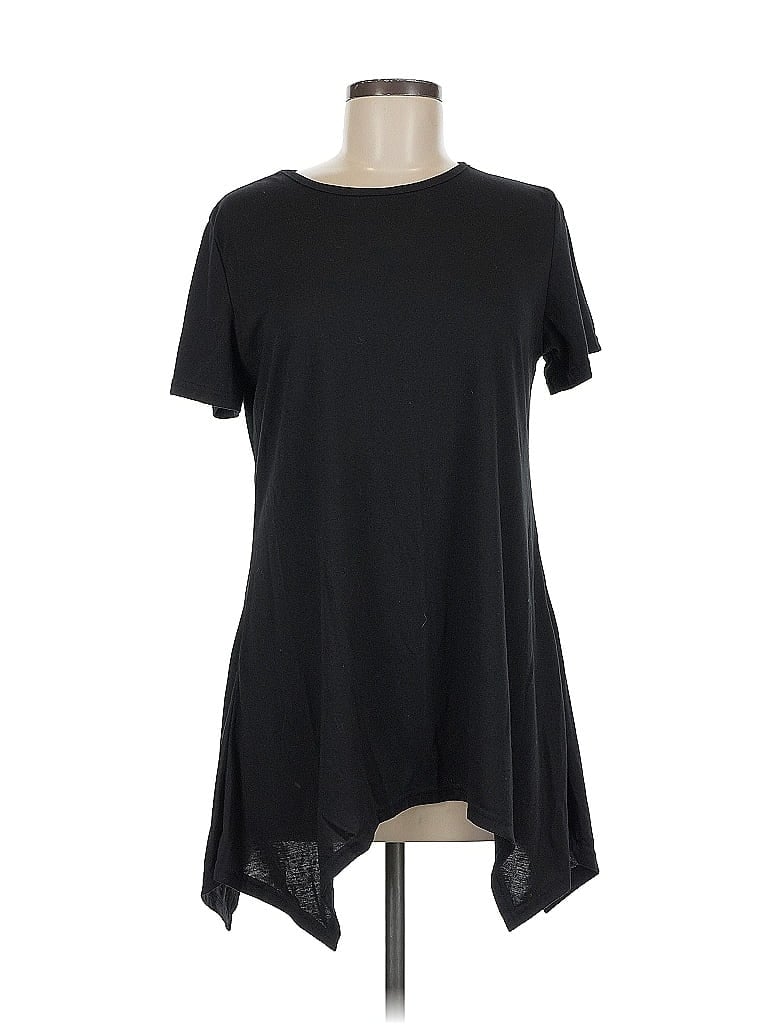 Pre-owned Unbranded Short Sleeve T-shirt In Black