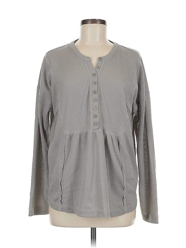 NEW IN Pre-owned Long Sleeve Blouse In Gray