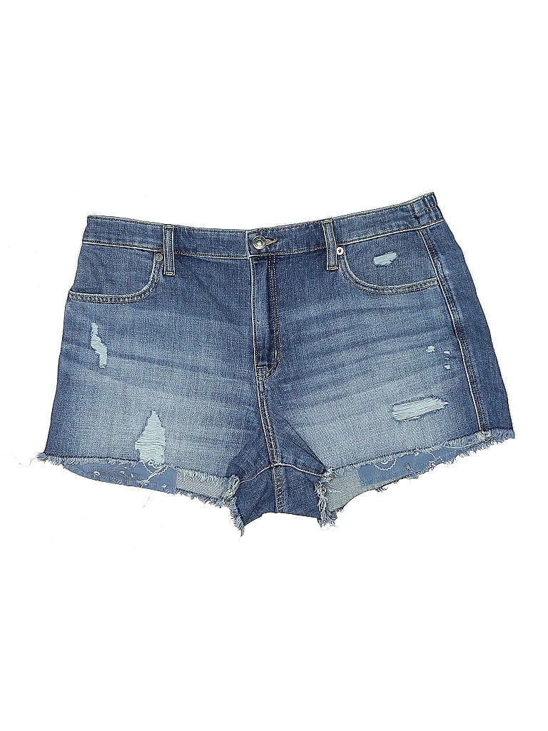 Pre-owned Aerie Denim Shorts In Blue