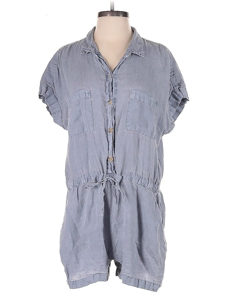 Pre-owned Velvet By Graham & Spencer Romper In Blue