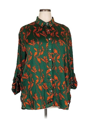 She + Sky 3/4 Sleeve Blouse (view 1)
