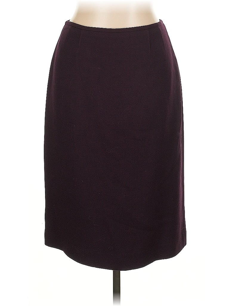 Pre-owned Assorted Brands Wool Skirt In Purple