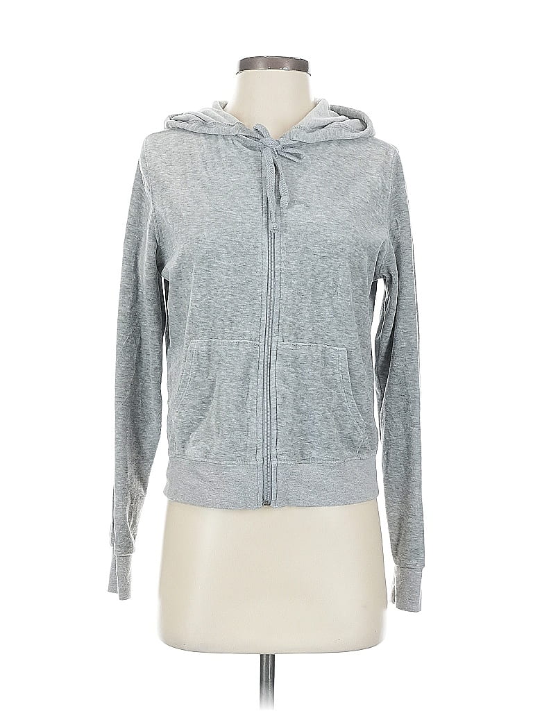 Pre-owned Fashion Nova Zip Up Hoodie In Gray