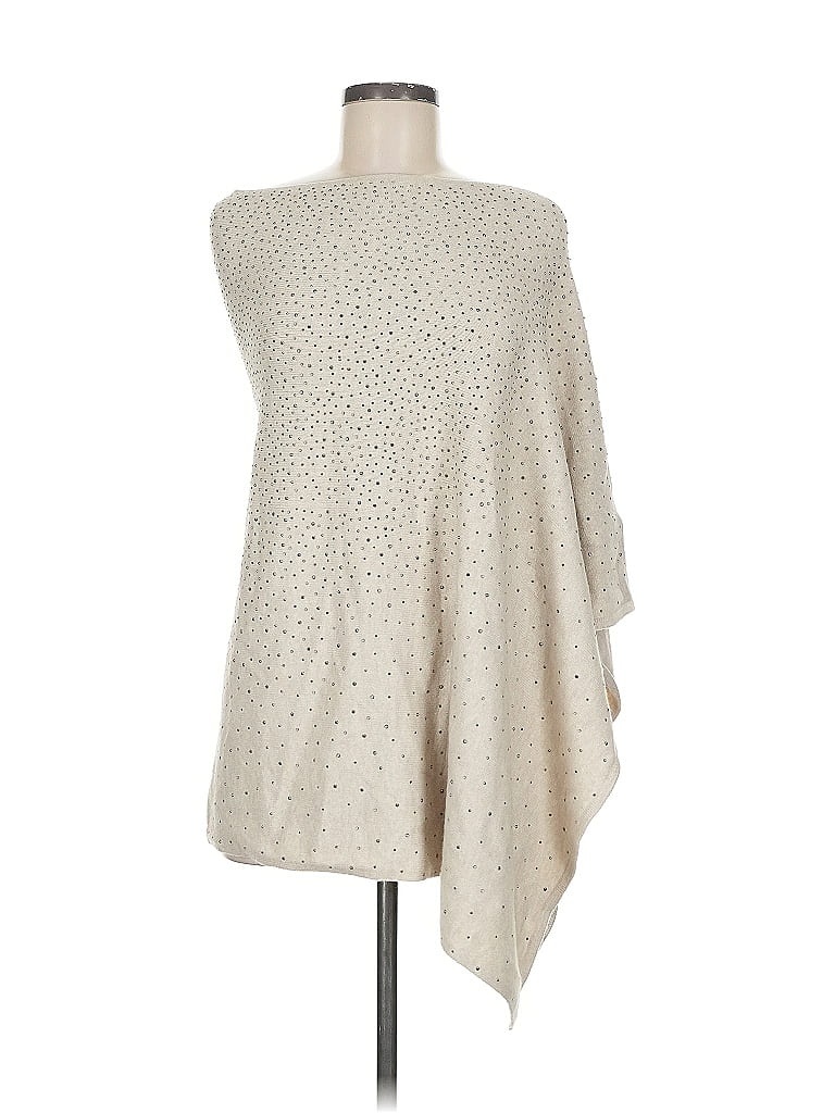 Pre-owned La Fiorentina Poncho In Gray