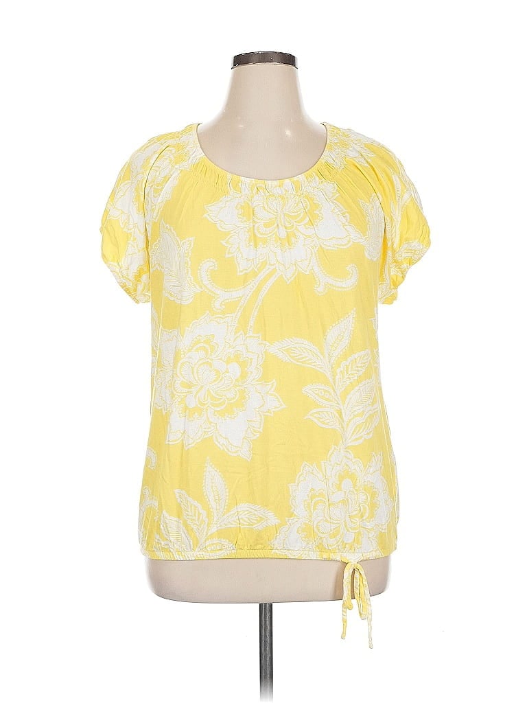 Pre-owned Sonoma Life + Style Short Sleeve T-shirt In Yellow