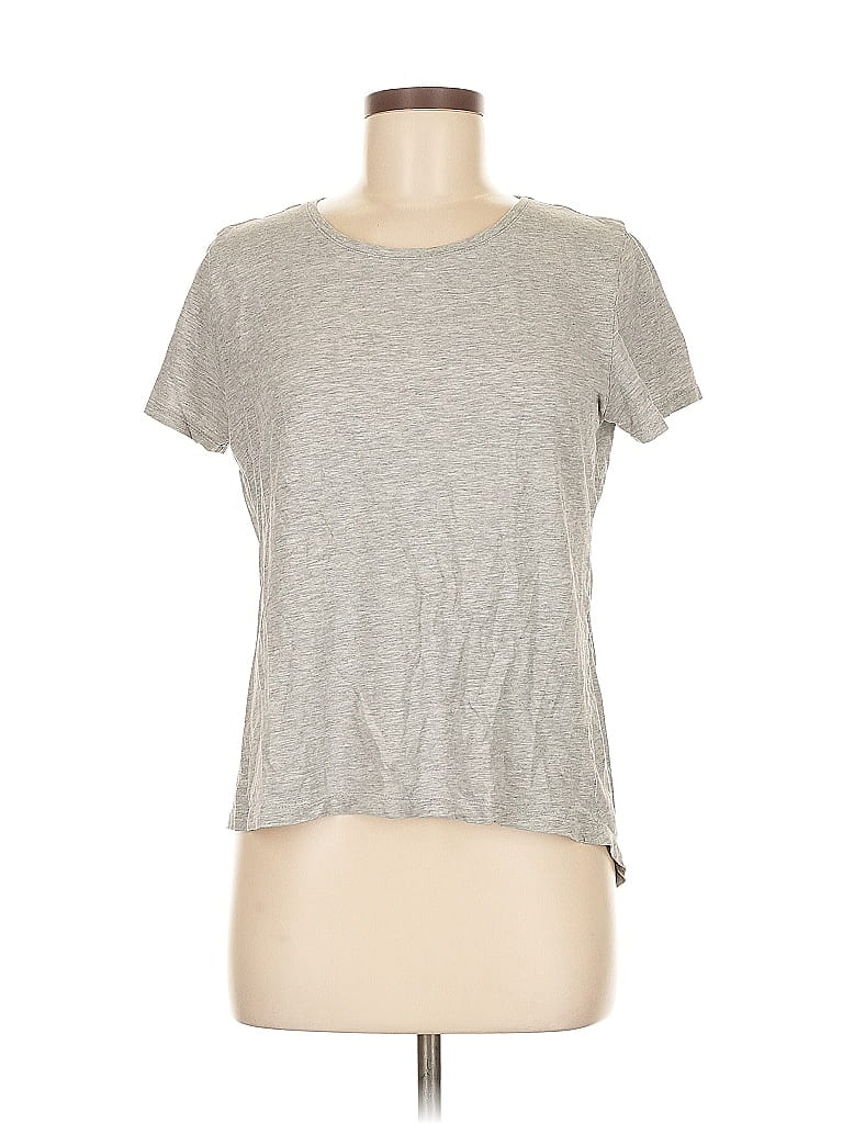 Pre-owned Zara W&b Collection Short Sleeve T-shirt In Gray