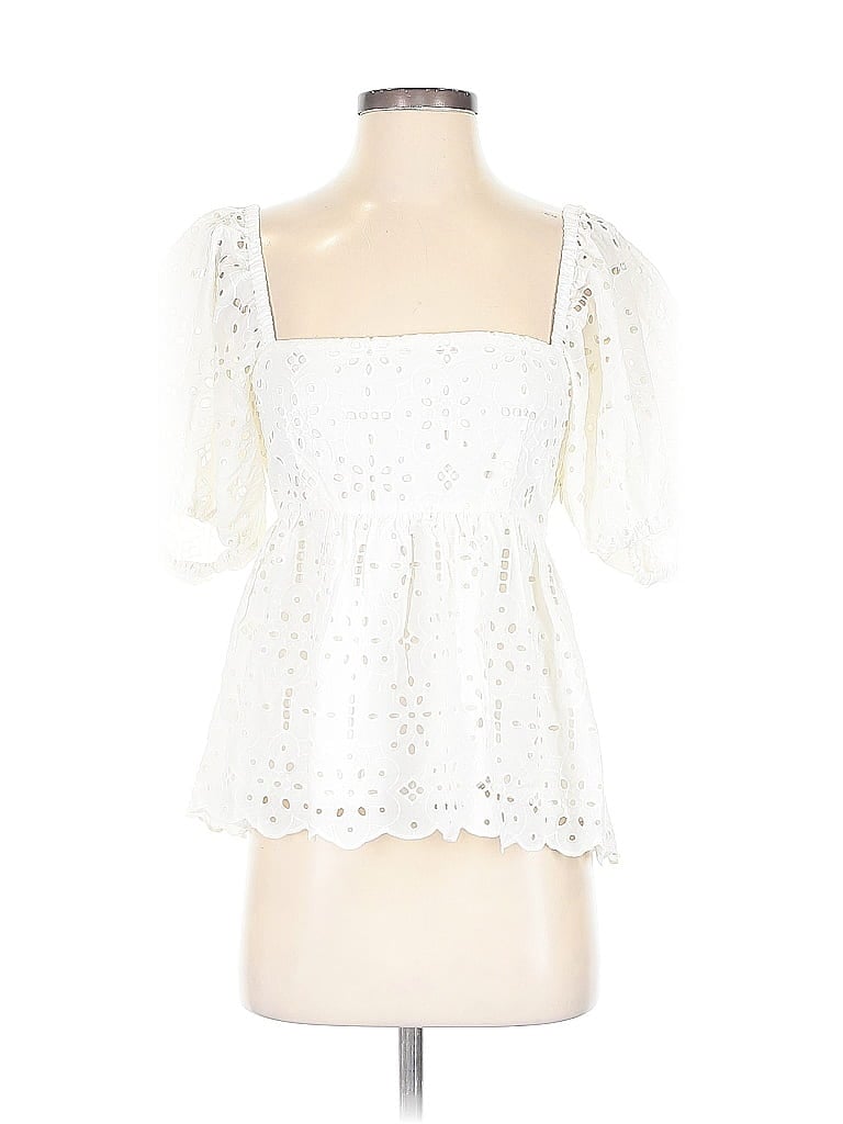 Baum Und Pferdgarten 3/4 Sleeve Blouse In White