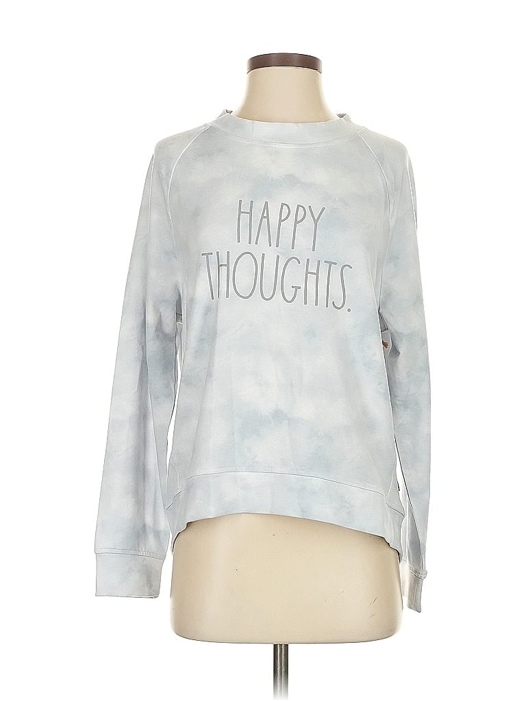 Pre-owned Rae Dunn Pullover Sweater In Gray