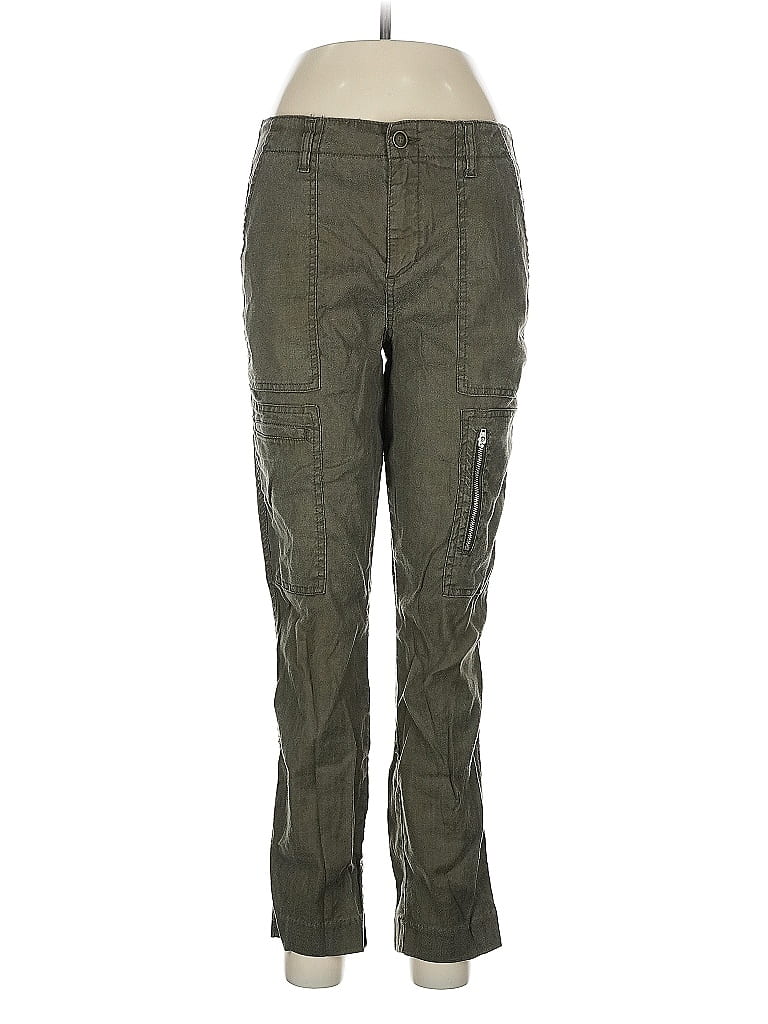 Pre-owned Level 99 Linen Pants In Green