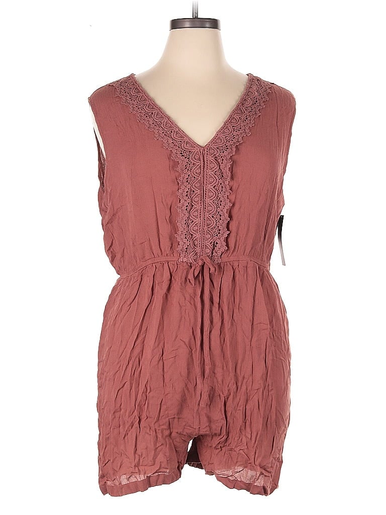 Pre-owned New York And Company Romper In Brown