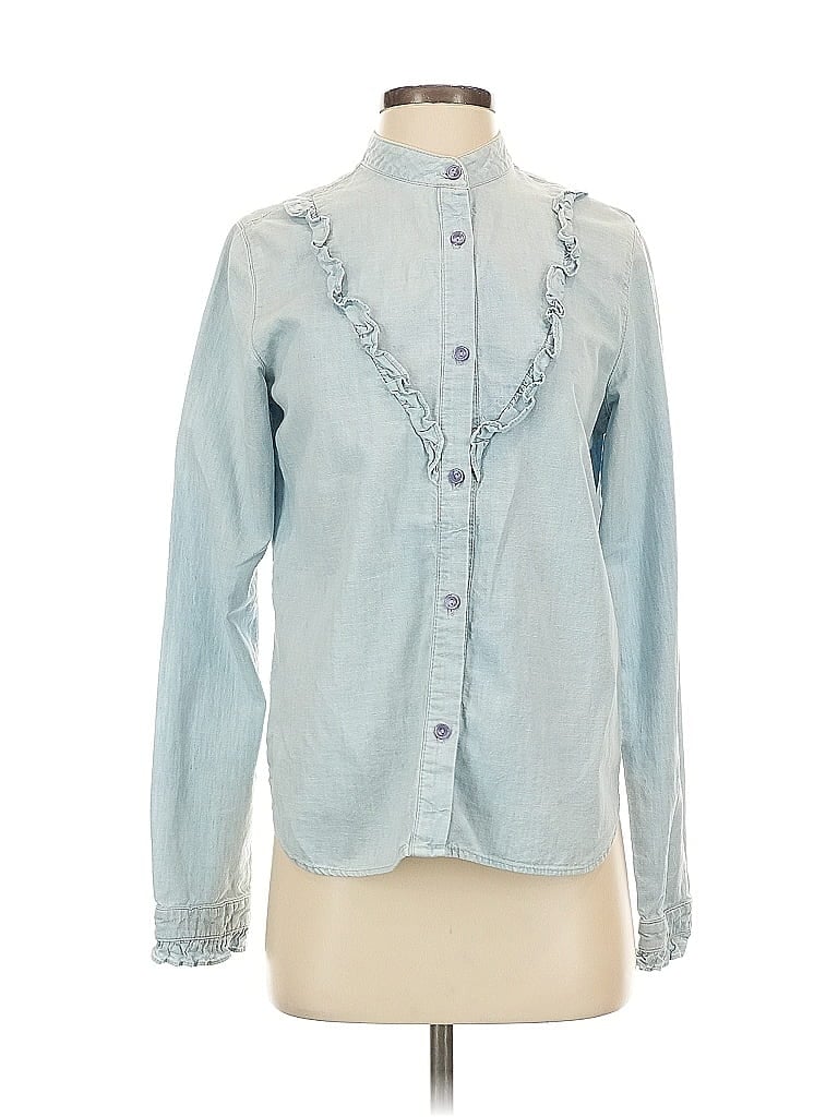 Click to view more detailed imagery on our partner's website Pre-owned Amo Long Sleeve Blouse In Blue