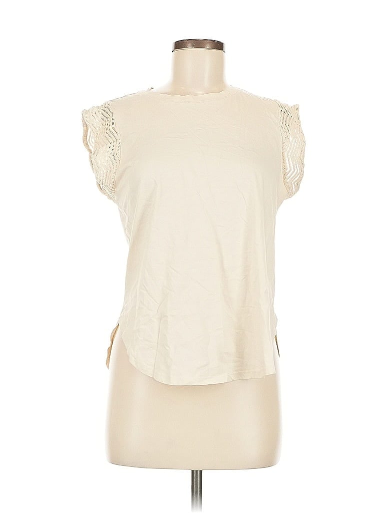 Pre-owned Sisley Paris Sleeveless T-shirt In White