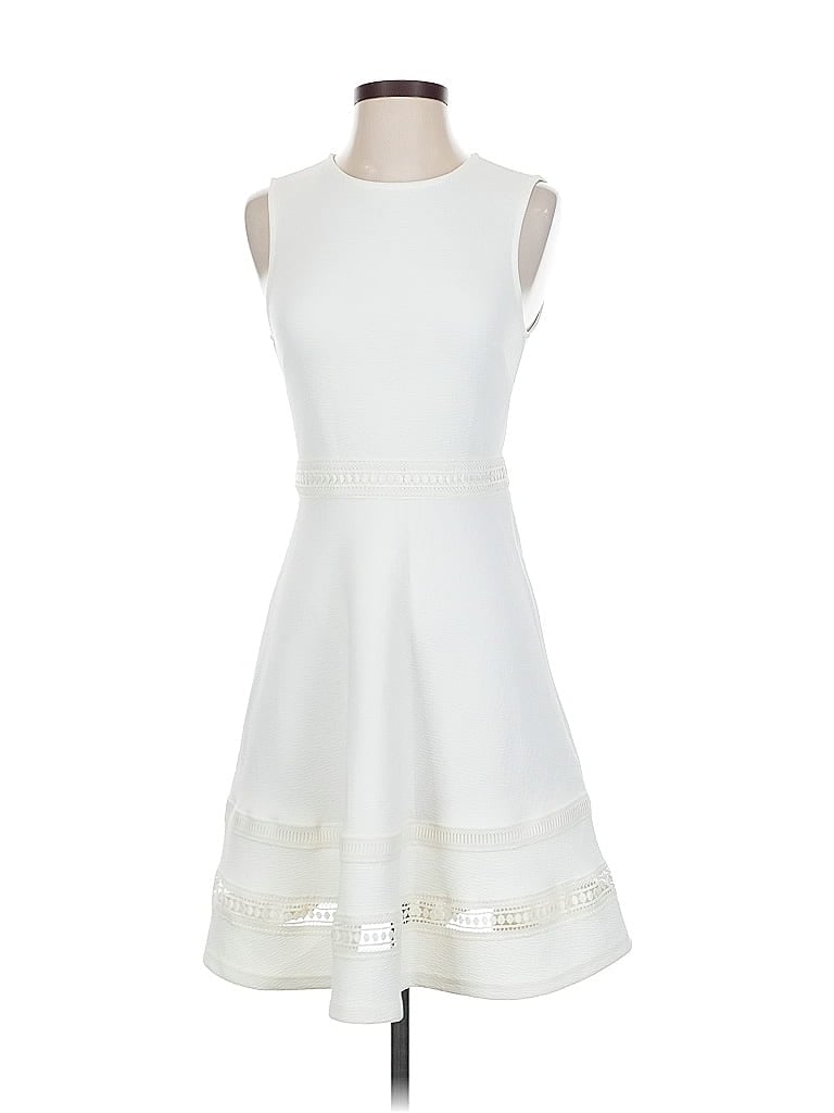 H&M Pre-owned Cocktail Dress In White
