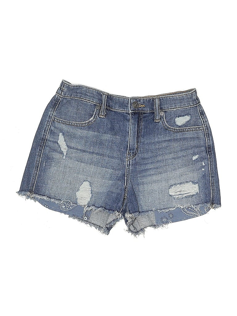 Pre-owned Aerie Denim Shorts In Blue
