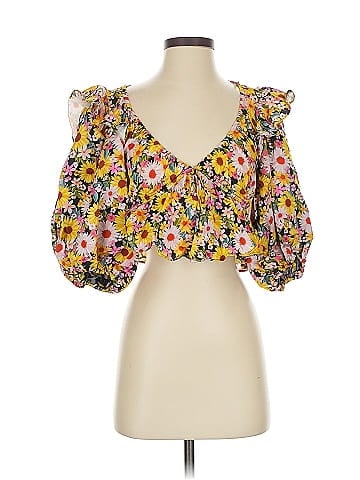 For Love & Lemons 3/4 Sleeve Blouse (view 1)