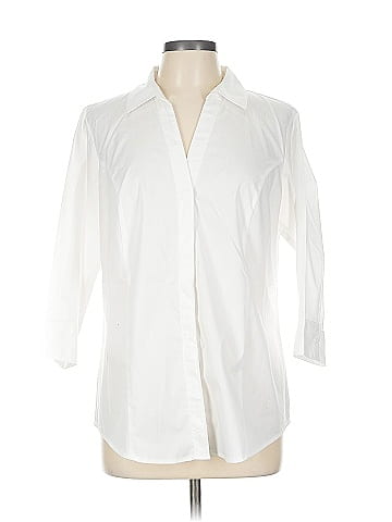 Riders by Lee 3/4 Sleeve Button-Down Shirt (view 1)