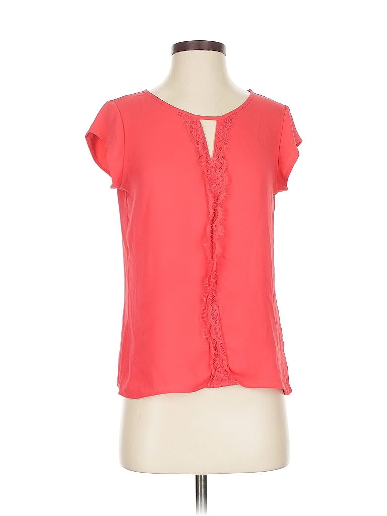 EXPRESS Pre-owned Short Sleeve Blouse In Orange