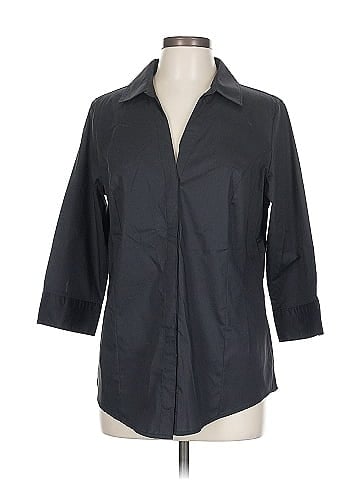 Riders by Lee 3/4 Sleeve Button-Down Shirt (view 1)