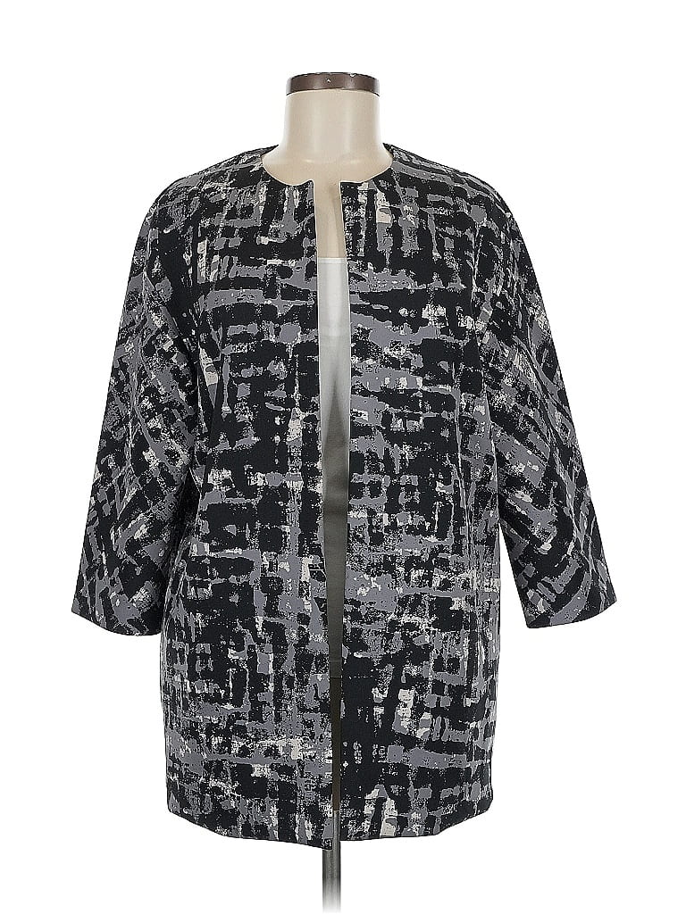 Pre-owned Anne Klein Coat In Gray