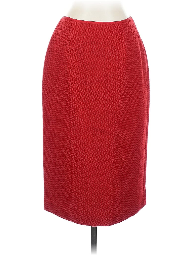 Pre-owned Talbots Formal Skirt In Red