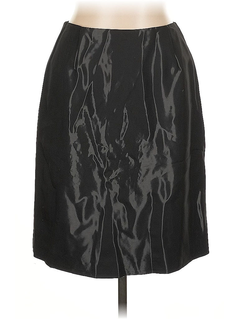 Pre-owned Oscar By Oscar De La Renta Formal Skirt In Black