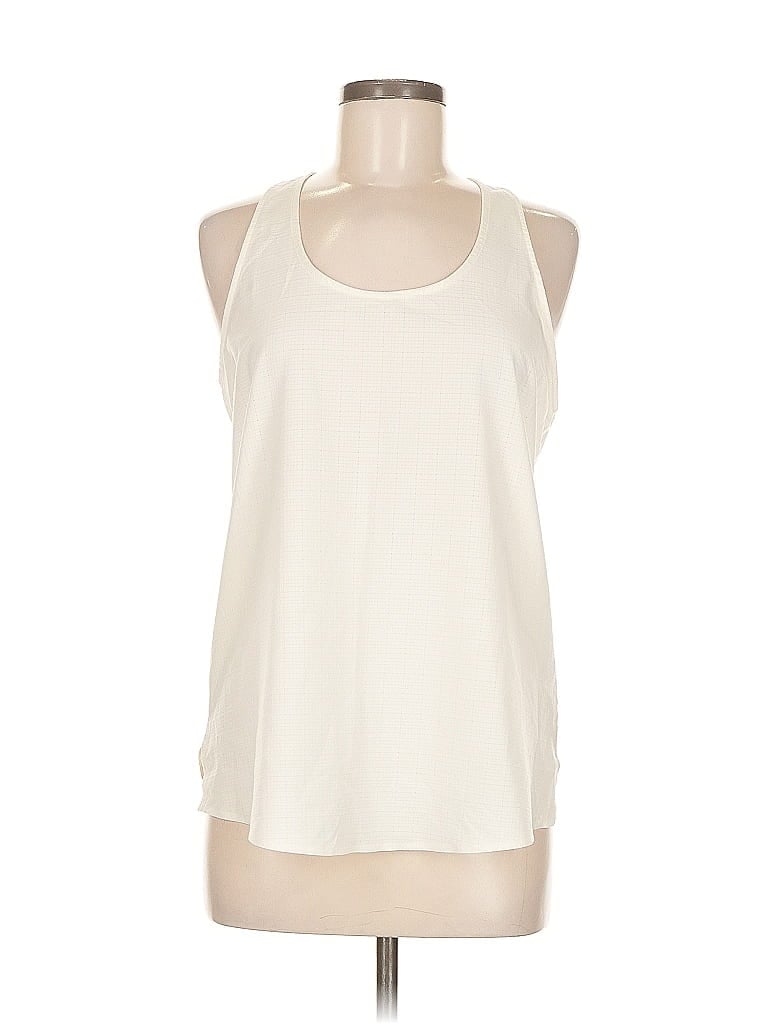 Pre-owned Zella Sleeveless Blouse In White