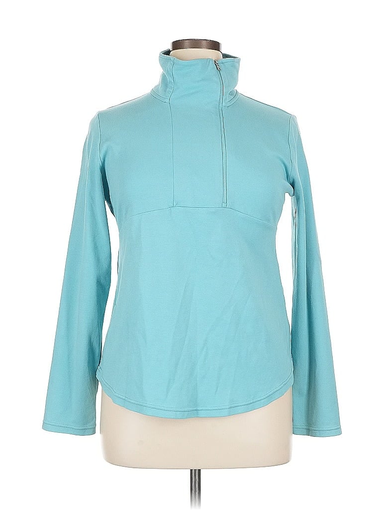 Pre-owned Chaps Turtleneck Sweater In Blue