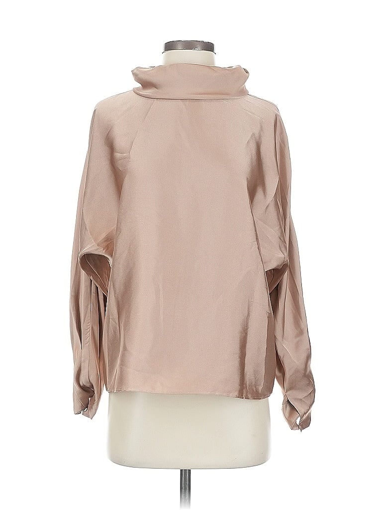 EXPRESS Pre-owned Long Sleeve Blouse In Brown