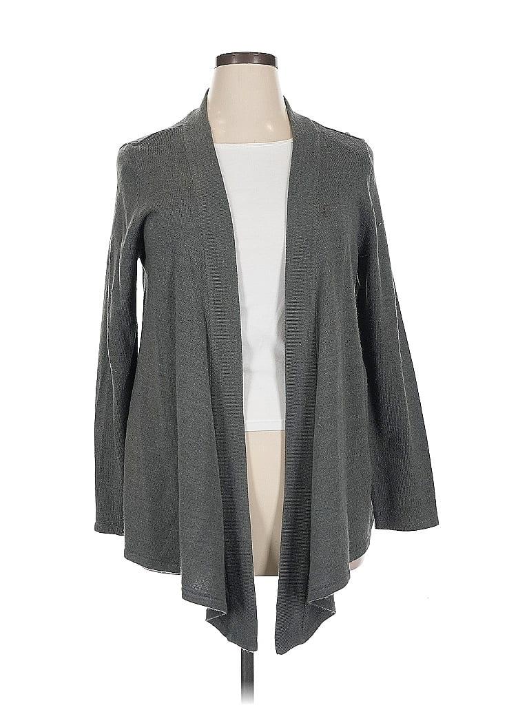 Pre-owned White Stag Cardigan Sweater In Gray