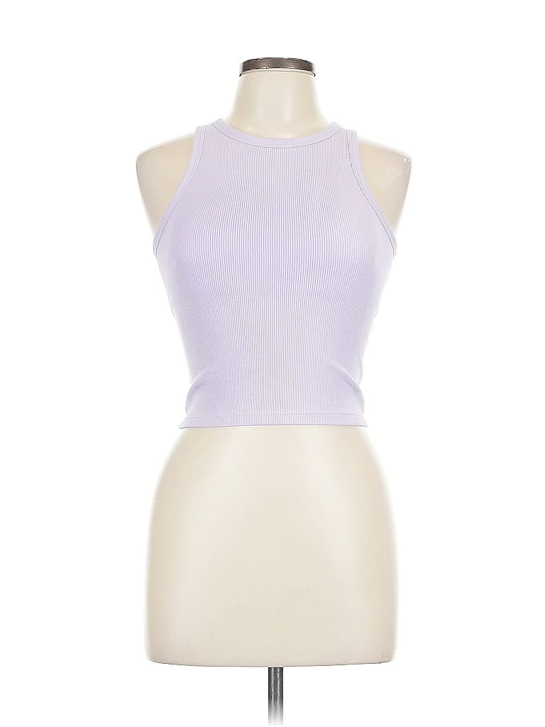 Pre-owned Uniqlo Sleeveless Top Purple Halter Neckline Tops