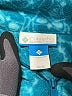Columbia 100% Polyester Paisley Teal Blue Track Jacket Size 14 - 16 - photo 3