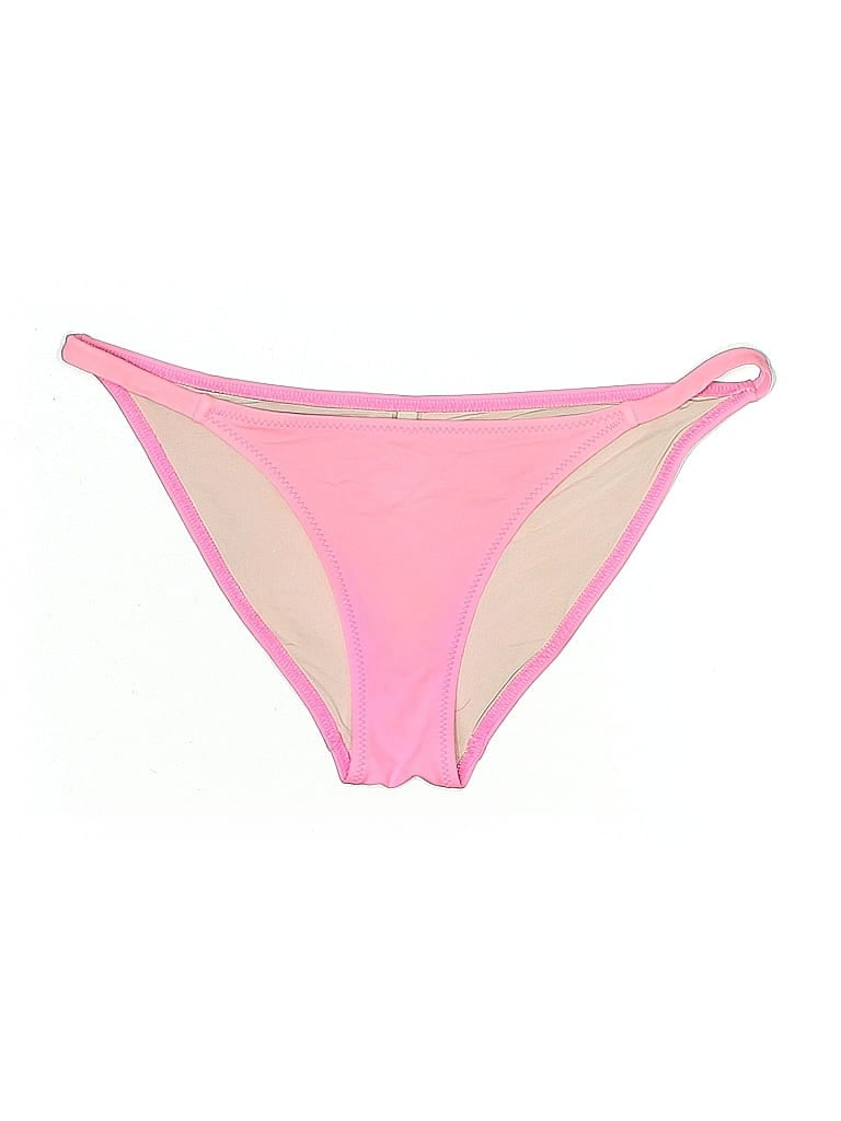 Pre-owned Solid & Striped Swimsuit Bottoms In Pink
